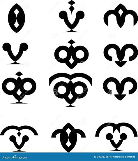 brand stock vector illustration  black modular