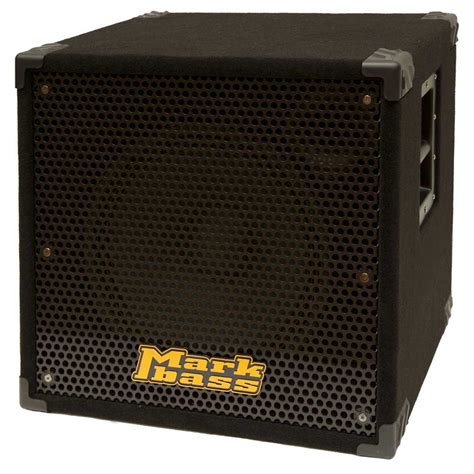 Markbass New York 151 Black 300 Watts 1×15″ Bass Cabinet Mbl100045 Musicians Cart