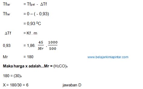 Belajarkimiapintarok Penurunan Titik Beku