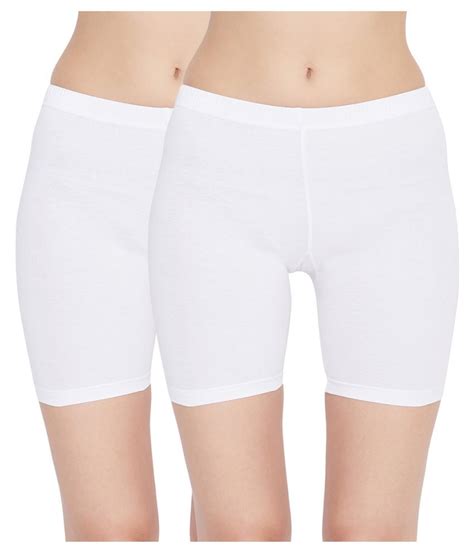 Buy Carein White Cotton Solid Shorts Online At Best Prices In India