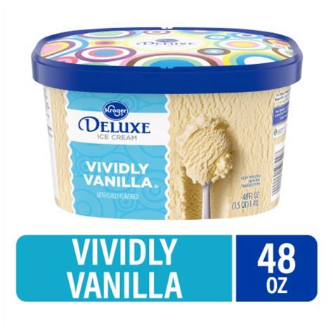 Kroger® Deluxe Vividly Vanilla Ice Cream Tub 48 Oz Frys Food Stores