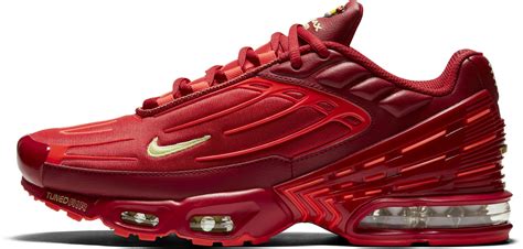 Nike Air Max Plus 3 Gym Red Bright Crimson White Limelight кроссовки обзор плюсы и минусы