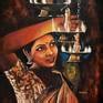 Lady Lighting Diwali Lamps Painting By Mahua Pal Saatchi Art