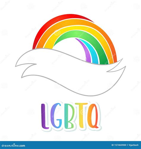 Rainbow Colored Icon Gay Pride Lgbt Concept Realistic Style Vector