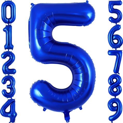 Amazon Navy Blue Number Balloon Inch Big Large Foil Dark