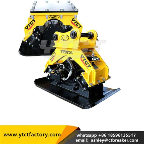 Ytct Hydraulic Vibrating Plate Compactor For Excavator Yantai