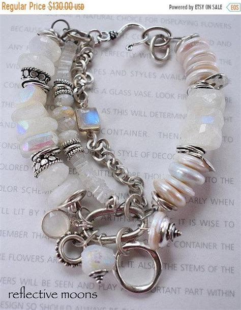 Bracelet Rainbow Moonstone Bracelet Moonstone Bracelet Etsy