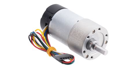 Sainsmart 301 Metal Gear Motor 37dx52l Mm With 64 Cpr Encoder 12v