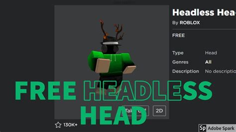 [february 2020] How To Get The Headless Head For Free Roblox Youtube