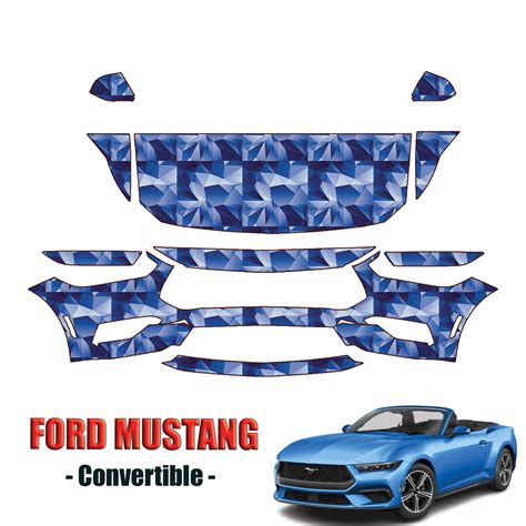 2024 2025 Ford Mustang Precut Paint Protection PPF Kit Partial Front