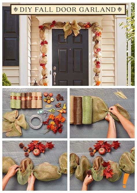 Deco Mesh Fall Garland Tutorial Hoosier Homemade Artofit