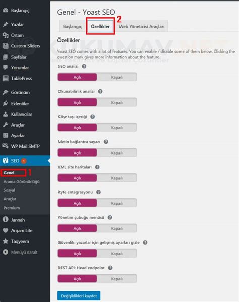 Yoast SEO Ayarları ve Kullanım Rehberi 2024 Kukumav Net