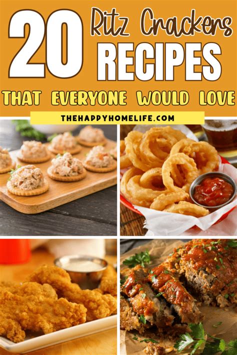 Recipes With Ritz Crackers - The Happy Home Life