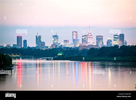 Night Panorama Warsaw City Center Hi Res Stock Photography And Images