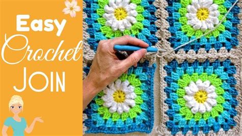 Crochet How To Join Your Daisy Granny Squares Easy Join As You Go