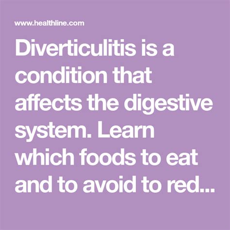 Diverticulitis Diet Foods To Eat Avoid And More In 2022