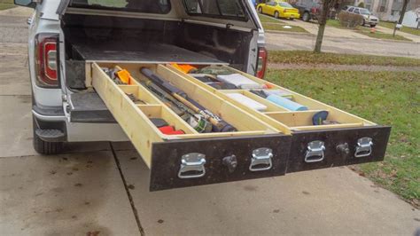 Truck Bed Drawers Plans W/ Build Video - Etsy | Truck bed drawers ...