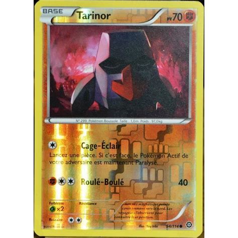 Carte Pokémon 54 114 Tarinor 70 PV REVERSE XY Offensive Vapeur