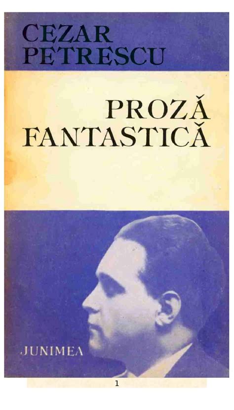 Pdf Cezar Petrescu Proza Fantastica Dokumen Tips