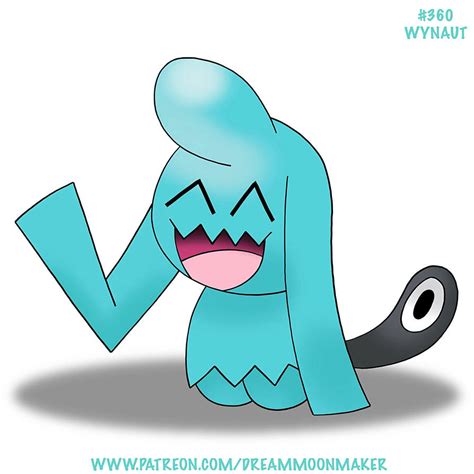 National Pokedex 360 Wynaut By Dreammoonmaker On Deviantart