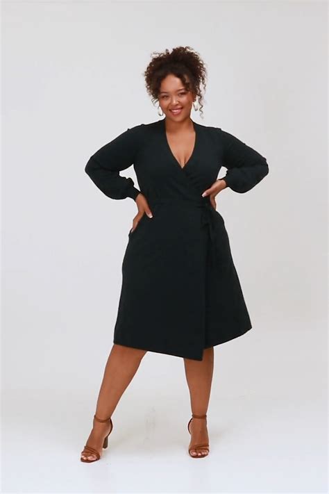 The Adore Knit Wrap Dress Bird By Design Birdsnest Australia