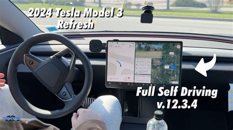 2024 Tesla Model 3 Refresh Full Self Driving Test V1234 Youtube