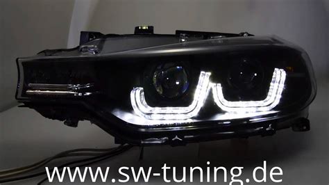 Swdrltube Angel Eye Scheinwerfer Bmw Er F F Led Tfl Black Sw