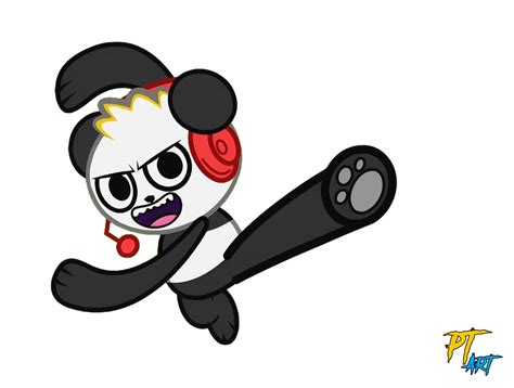 Combo Panda (Ryan's World) AI Upscaled by PlatinumShrineArt on DeviantArt