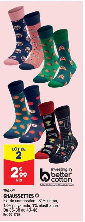 Promo Chaussettes Walkx Chez Aldi Icatalogue Fr