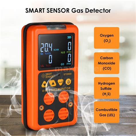 Smart Sensor 4 In 1 Gas Detector H₂s Co Toxic Gas Carbon Monoxide Gas Tester Au Ebay