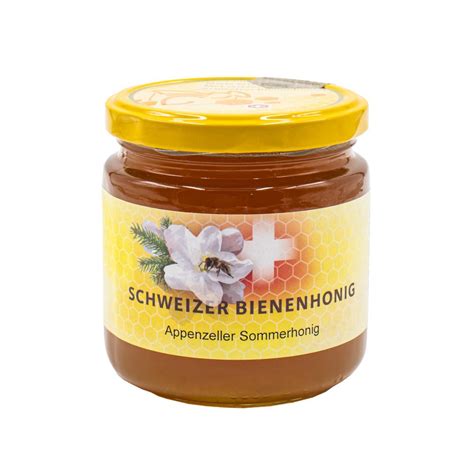 Honigglas Etiketten Gelb Mit Apfelbl Te Bienen Schweiz Online Shop