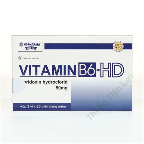 » Vitamin B6 HD 50mg (H/3 vỉ 20 viên)