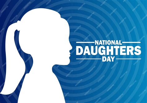 Premium Vector | National daughters day vector illustration suitable ...