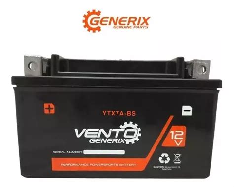 Bateria Moto Vento Ytx7a Bs Storm 250 Original