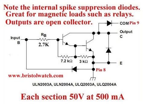 Uln A Darlington Transistor Array Circuit Examples