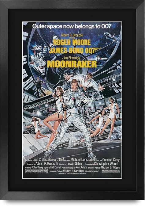 Amazon HWC Trading James Bond Moonraker Movie Poster Roger Moore