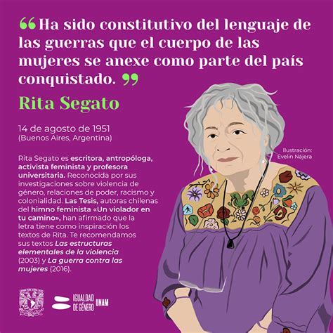 Rita Segato Pensadora Feminista Indispensable Coordinación Para La