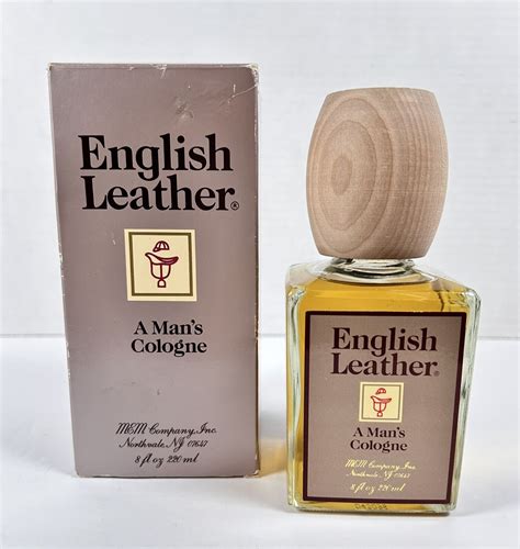 Vintage English Leather Cologne 8 Fl Oz Splash Bottle Large In Box Made