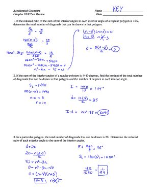 Fillable Online Accelerated Geometry Name Chapter 7 8 Test Review Date