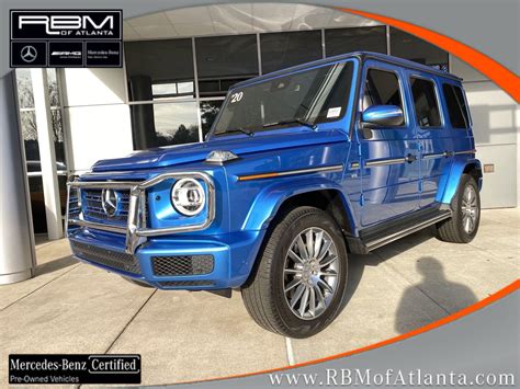 Certified Pre Owned 2020 Mercedes Benz G Class G 550 4matic® Suv Sport Utility In Atlanta