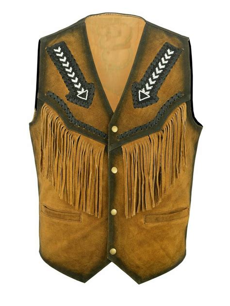 Cowboy Vests For Men Tassales