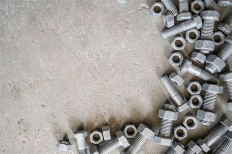 Premium Photo Hot Dip Galvanized Nut And Bolt