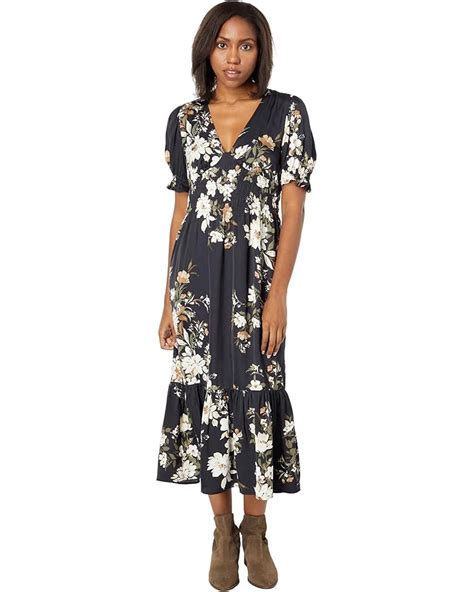 Saltwater Luxe Murray Short Sleeve Floral Midi Dress 6pm