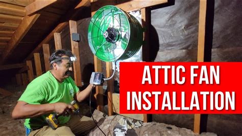 Attic Fan Installation In San Jose Ca Youtube