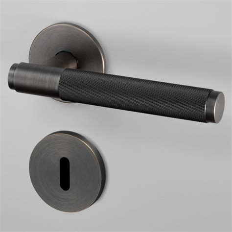 Buster Punch Door Handle Key Escutcheon Industrial Design Smoked