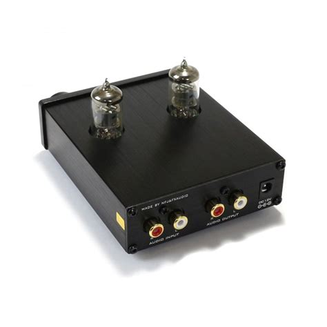 FX AUDIO TUBE 03 Valves 6K4 Stereo Preamplifier Black Audiophonics