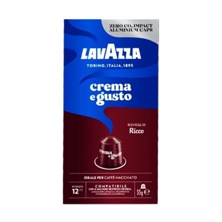 Lavazza Crema E Gusto Ricco Alluminio Capsule Compatibile Nespresso