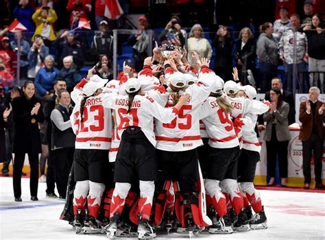 Hockey sur glace Championnat du monde féminin le Canada sacré face