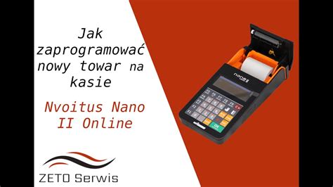 Jak zaprogramować nowy towar na kasie Novitus Nano II Online YouTube