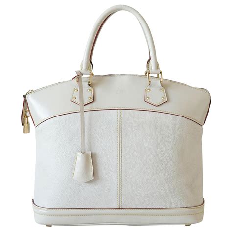 Louis Vuitton Handbags White Leather Ref408371 Joli Closet